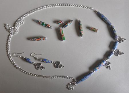 Coordinated Bead Sampler #7 by Barbara Stubbings
