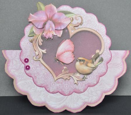 Orchid Enchantment Wobble Card Mini-kit by Barbara Stubbings