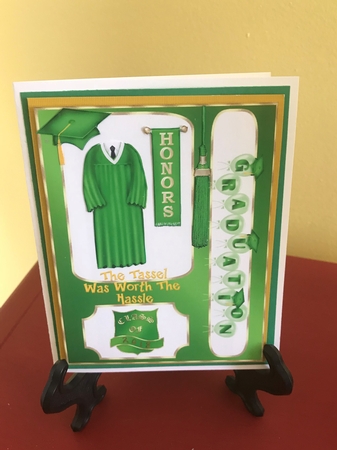 Graduation Boy Green Gown by Barbara Wuertz