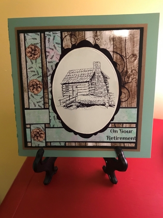 Log Cabin Woven Corner Card Mini Kit by Barbara Wuertz