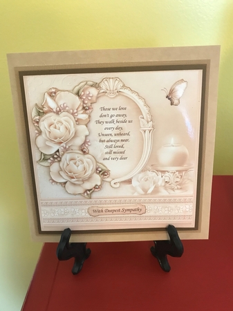 Sympathy Those We Love Verse & Decoupage 8x8 Mini Kit by Barbara Wuertz