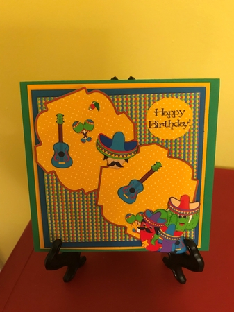 Shaped Qua-trefoil Fiesta Time Decoupage Mini Kit by Barbara Wuertz