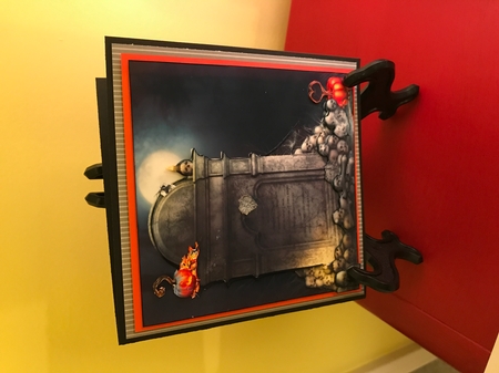 All Hallows Eve - The Day Of The Dead 4 - Special 3D Decoupage + Insert & Tag by Barbara Wuertz