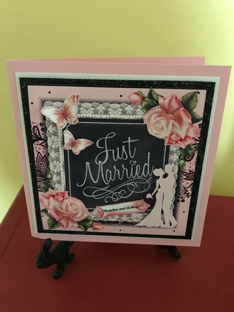 Just Married Card Front Kit by Barbara Wuertz