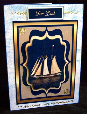 Tall Ship in the Moonlight by Barbara Andrews