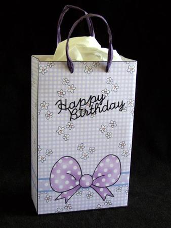 Pastel Bows Gift Bag by Barbara Andrews