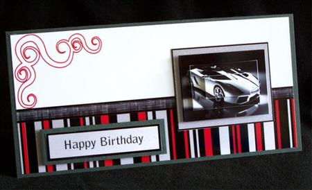 Lamborghini Card by Barbara Andrews