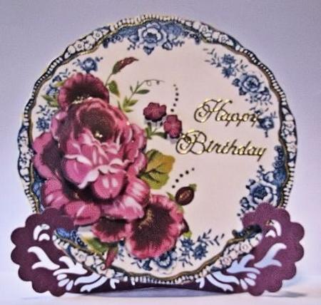 Blue Plate Card by Barbara Hiebert