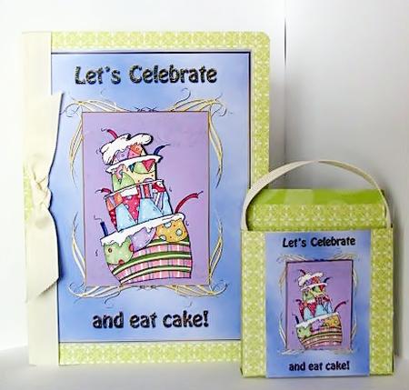 Celebrate and Eat Cake Any Occasion Card 2 by Barbara Hiebert