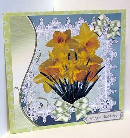 Daffodil Blooms by Barbara Hiebert