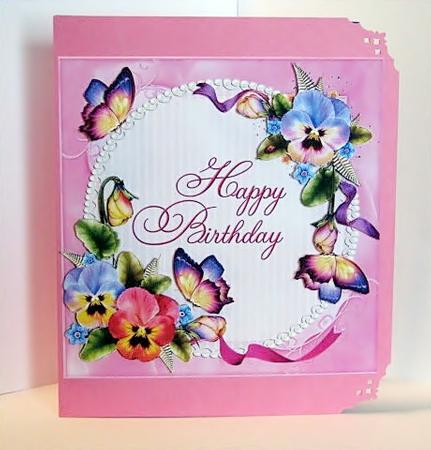 Birthday Pansies & Beautiful Butterflies by Barbara Hiebert