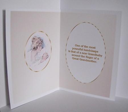 Vintage Mother and Child in Gold Is by Barbara Hiebert