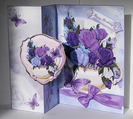 Time for Tea No Holes Cut and Fold Mini Kit by Barbara Hiebert
