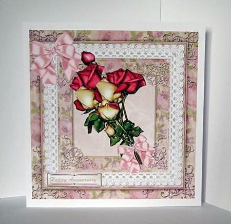Beautiful Spray of Red Roses by Barbara Hiebert
