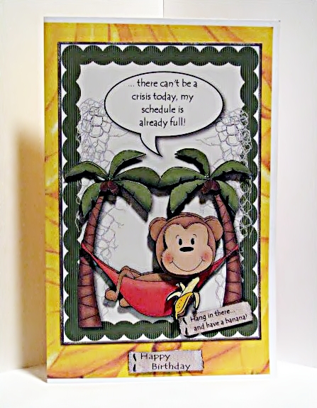 Hang in There Card Topper by Barbara Hiebert