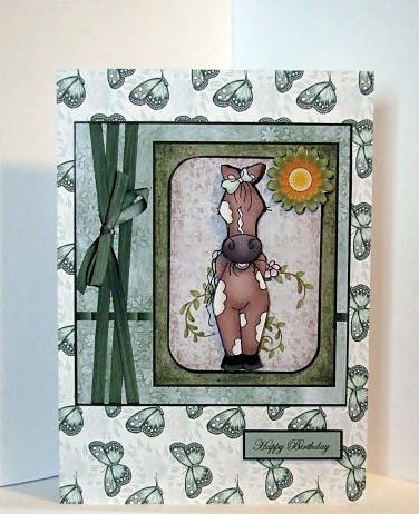 My Little Pony Lulu Card Front by Barbara Hiebert