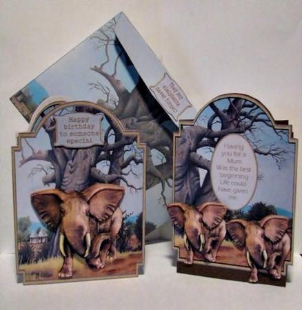 The Humble Elephant Shaped Card Kit by Barbara Hiebert