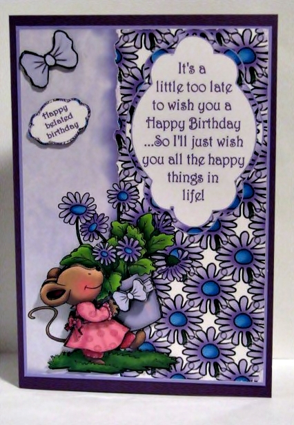 Mouse Sends Belated Flowers by Barbara Hiebert