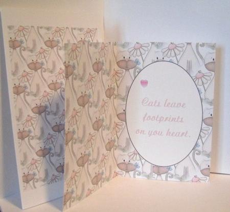 Cute Floral Cat Insert 4 by Barbara Hiebert