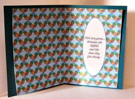 Gone Fishing Moose Insert by Barbara Hiebert