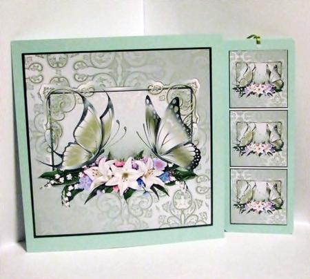 Butterflies and Flowers Topper by Barbara Hiebert