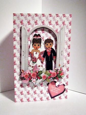 Bride and Groom Backing Sheet by Barbara Hiebert