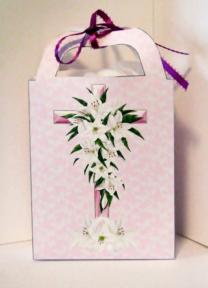 Pink Easter Lilies Gift Bag 1 by Barbara Hiebert