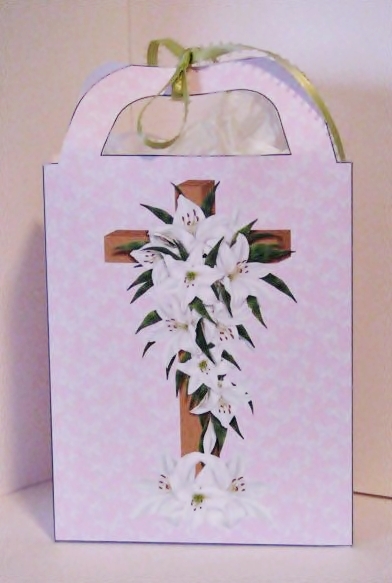 Pink Easter Lilies Gift Bag 2 by Barbara Hiebert