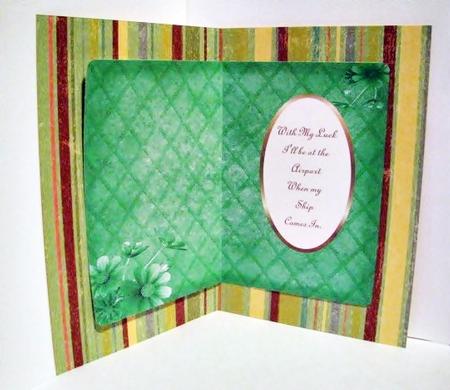 Green Floral Insert by Barbara Hiebert