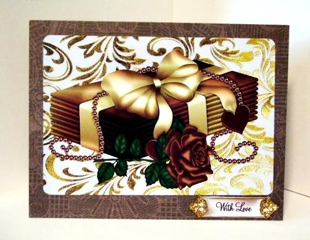 Love Letters! Secrets Tied Up in a Gold Bow A4 by Barbara Hiebert