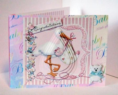 New Baby Girl Side Stacker by Barbara Hiebert