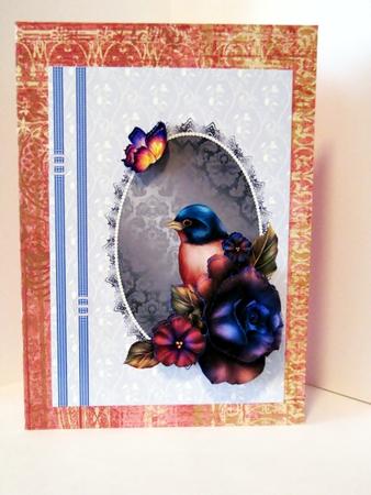 Bird and Roses by Barbara Hiebert