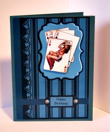 Aces High Card Front by Barbara Hiebert