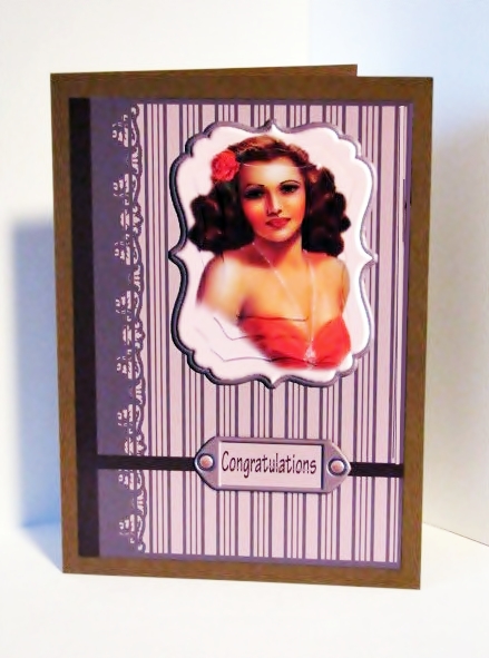 Cover Girl Card Front by Barbara Hiebert