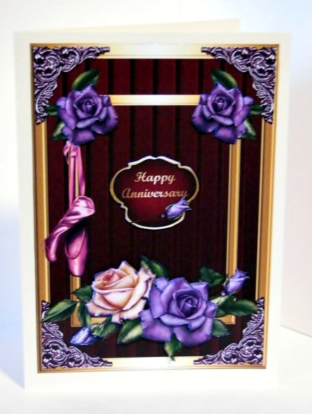 Heritage Roses Card Front by Barbara Hiebert