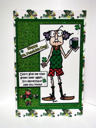 Gus and St Patricks Day Quick Card by Barbara Hiebert