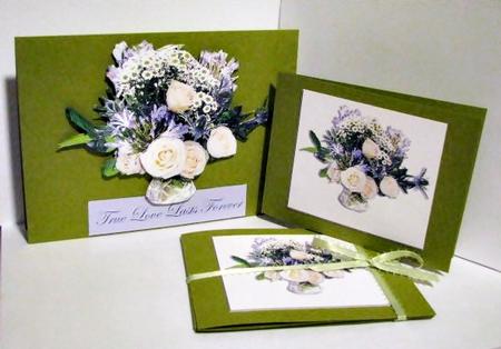 Roses Agapanthas & Daisies Toppers by Barbara Hiebert