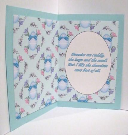 Green Floral Easter Egg Insert 1 by Barbara Hiebert
