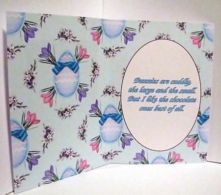 Green Floral Easter Egg Insert 2 by Barbara Hiebert