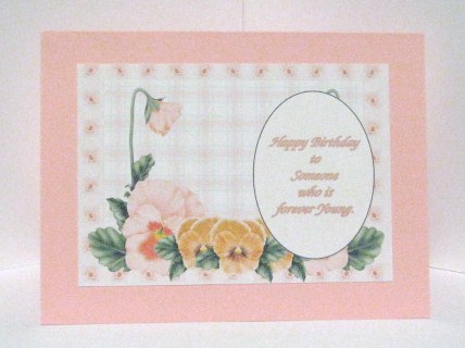 Orange Pansy Insert by Barbara Hiebert