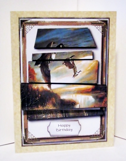 Geese in Flight Card Topper Mini Kit by Barbara Hiebert