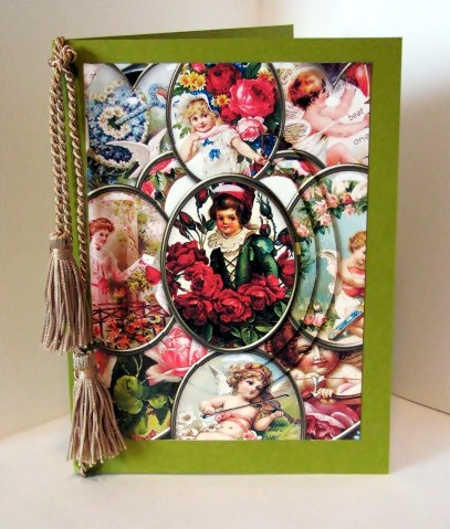 Victorian Valentines Tokens Collage by Barbara Hiebert