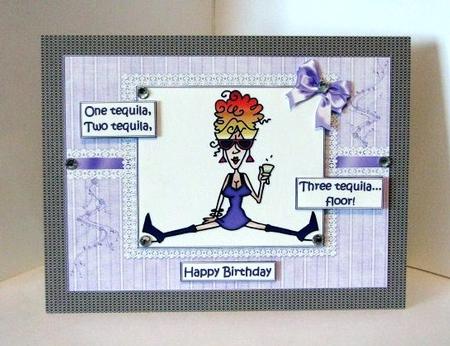 Rita and Her Tequila Quick Card by Barbara Hiebert