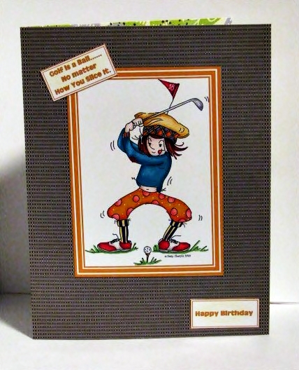 Crafty Bob's Sassy Cheryl Single: Sassy Girl Golf by Barbara Hiebert