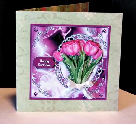 Perfect Pink Tulips by Barbara Hiebert