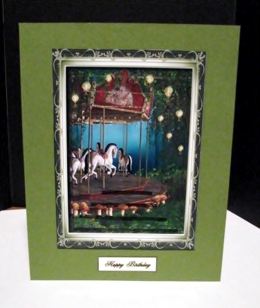 Fantasy Carousel Pyramage Topper by Barbara Hiebert