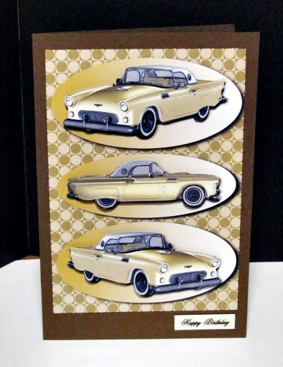 Classic Car T-bird Gold by Barbara Hiebert