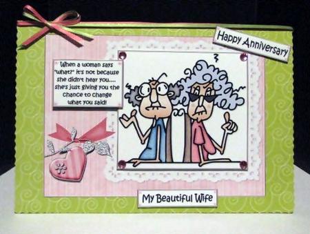 Gus and Stella My Beautiful Wife Quick Card by Barbara Hiebert