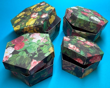 Glorious Floral Nesting Boxes Set of 4 by Bea Stevens