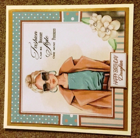 8x8 I posses style Card Front with sentiments  by Bea Stevens